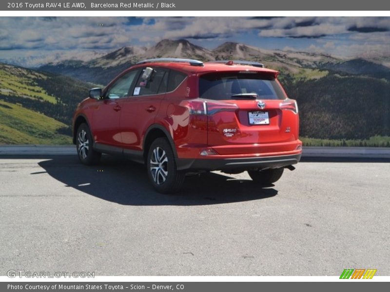 Barcelona Red Metallic / Black 2016 Toyota RAV4 LE AWD