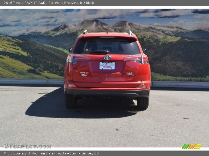 Barcelona Red Metallic / Black 2016 Toyota RAV4 LE AWD