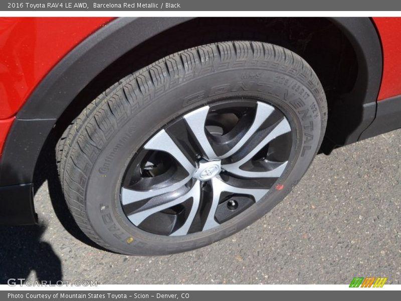 Barcelona Red Metallic / Black 2016 Toyota RAV4 LE AWD