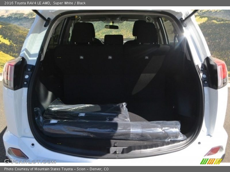 Super White / Black 2016 Toyota RAV4 LE AWD