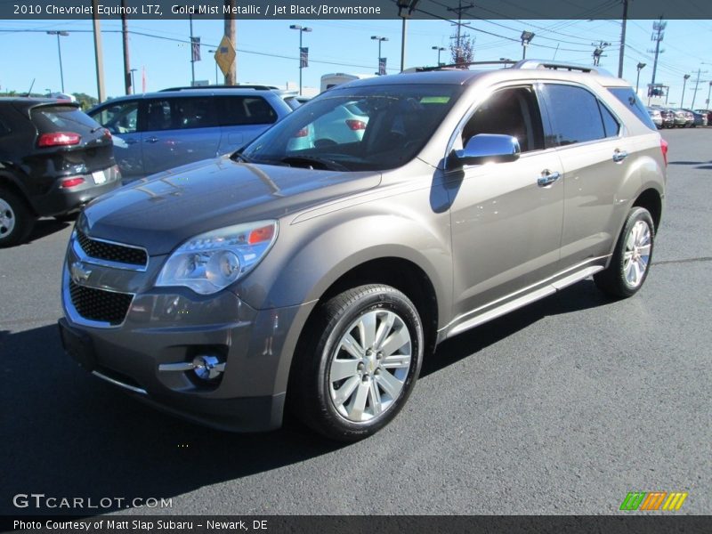 Gold Mist Metallic / Jet Black/Brownstone 2010 Chevrolet Equinox LTZ