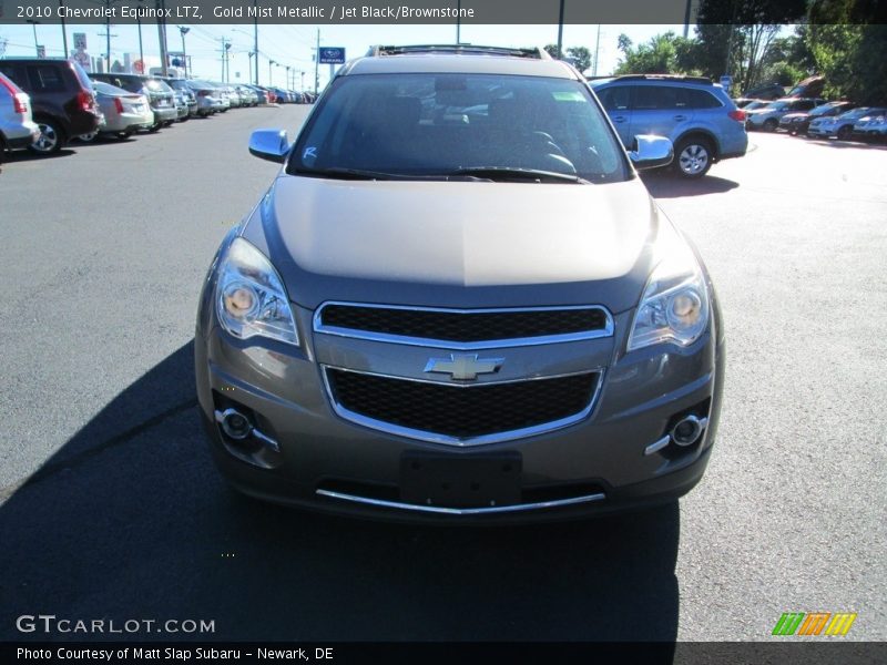 Gold Mist Metallic / Jet Black/Brownstone 2010 Chevrolet Equinox LTZ