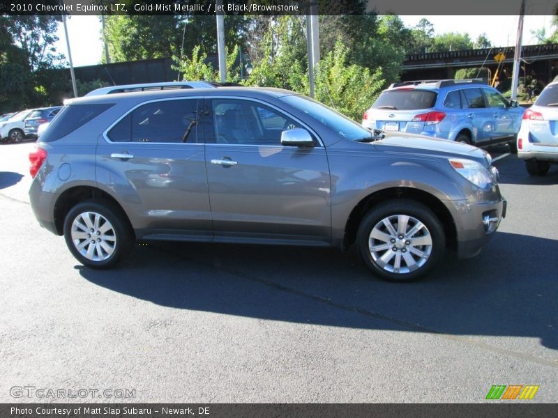 Gold Mist Metallic / Jet Black/Brownstone 2010 Chevrolet Equinox LTZ