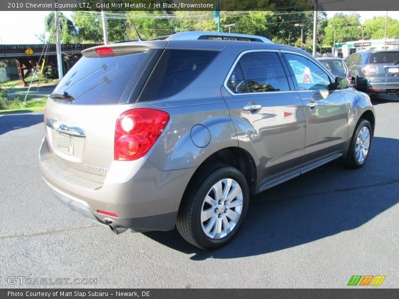 Gold Mist Metallic / Jet Black/Brownstone 2010 Chevrolet Equinox LTZ
