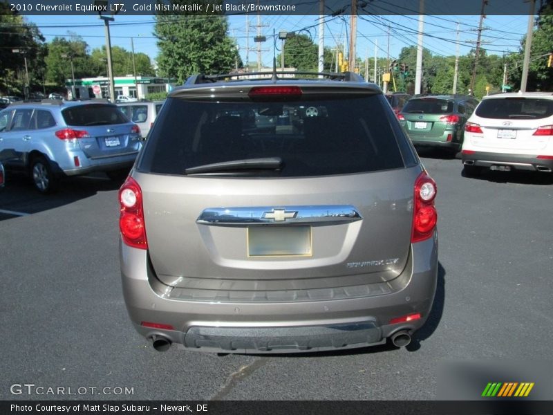Gold Mist Metallic / Jet Black/Brownstone 2010 Chevrolet Equinox LTZ