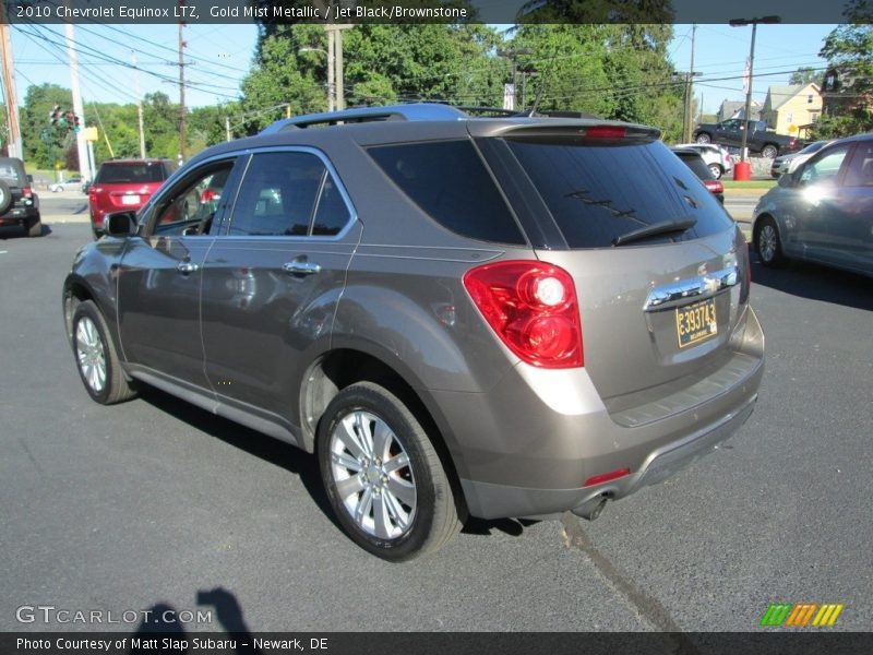 Gold Mist Metallic / Jet Black/Brownstone 2010 Chevrolet Equinox LTZ
