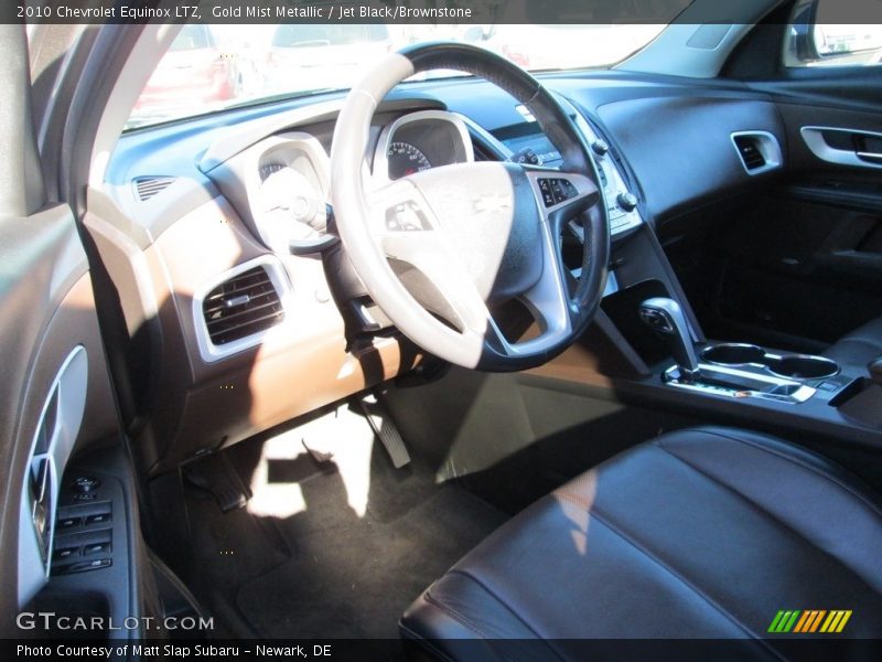 Gold Mist Metallic / Jet Black/Brownstone 2010 Chevrolet Equinox LTZ