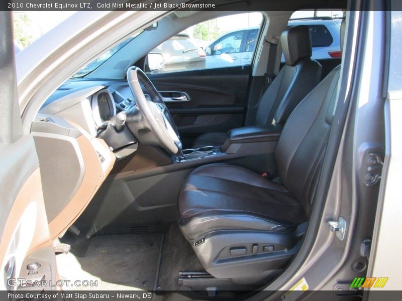 Gold Mist Metallic / Jet Black/Brownstone 2010 Chevrolet Equinox LTZ