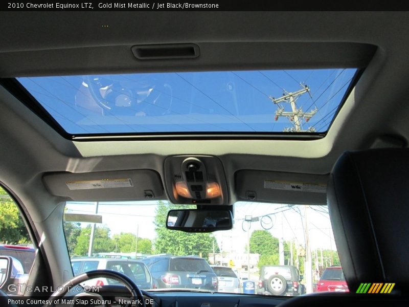 Gold Mist Metallic / Jet Black/Brownstone 2010 Chevrolet Equinox LTZ