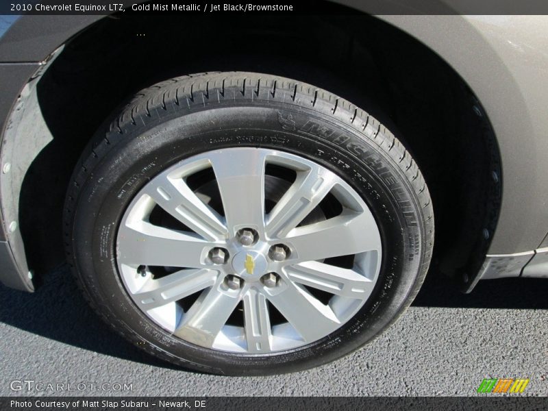 Gold Mist Metallic / Jet Black/Brownstone 2010 Chevrolet Equinox LTZ