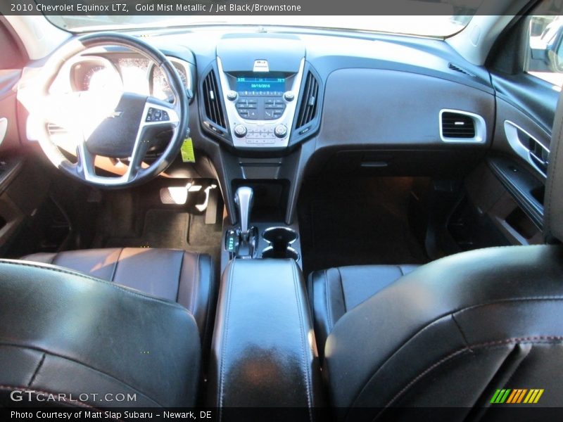 Gold Mist Metallic / Jet Black/Brownstone 2010 Chevrolet Equinox LTZ