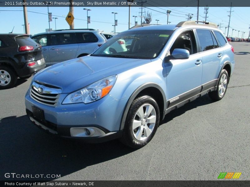 Sky Blue Metallic / Off Black 2011 Subaru Outback 2.5i Premium Wagon