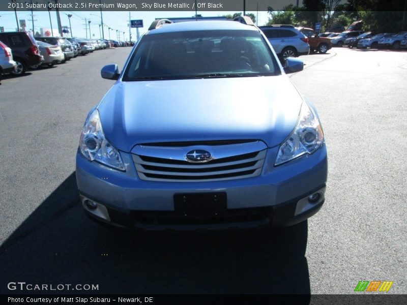 Sky Blue Metallic / Off Black 2011 Subaru Outback 2.5i Premium Wagon