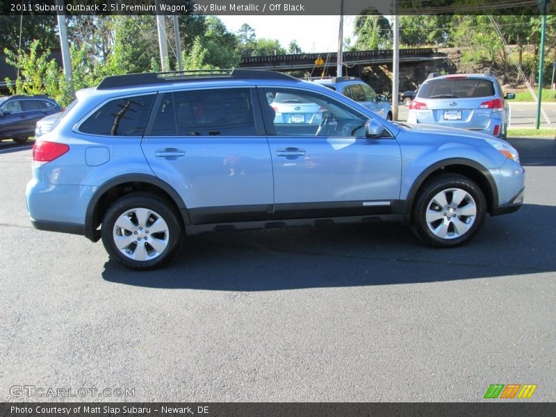 Sky Blue Metallic / Off Black 2011 Subaru Outback 2.5i Premium Wagon