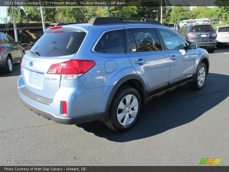Sky Blue Metallic / Off Black 2011 Subaru Outback 2.5i Premium Wagon