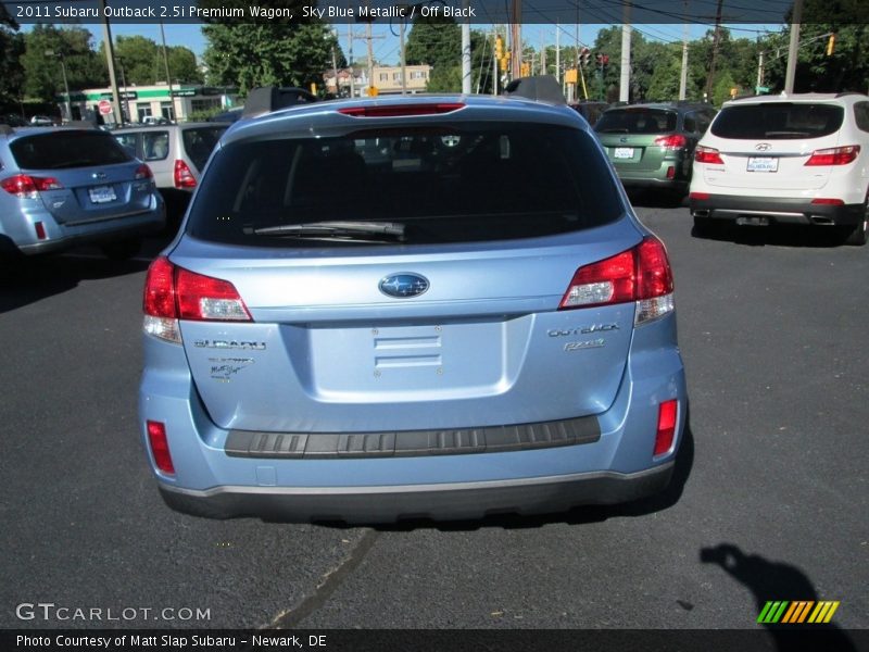 Sky Blue Metallic / Off Black 2011 Subaru Outback 2.5i Premium Wagon