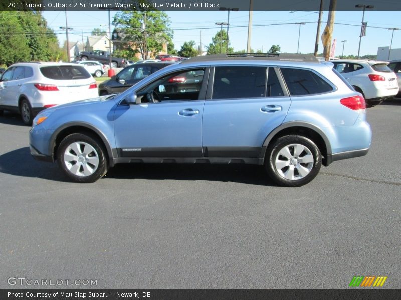 Sky Blue Metallic / Off Black 2011 Subaru Outback 2.5i Premium Wagon