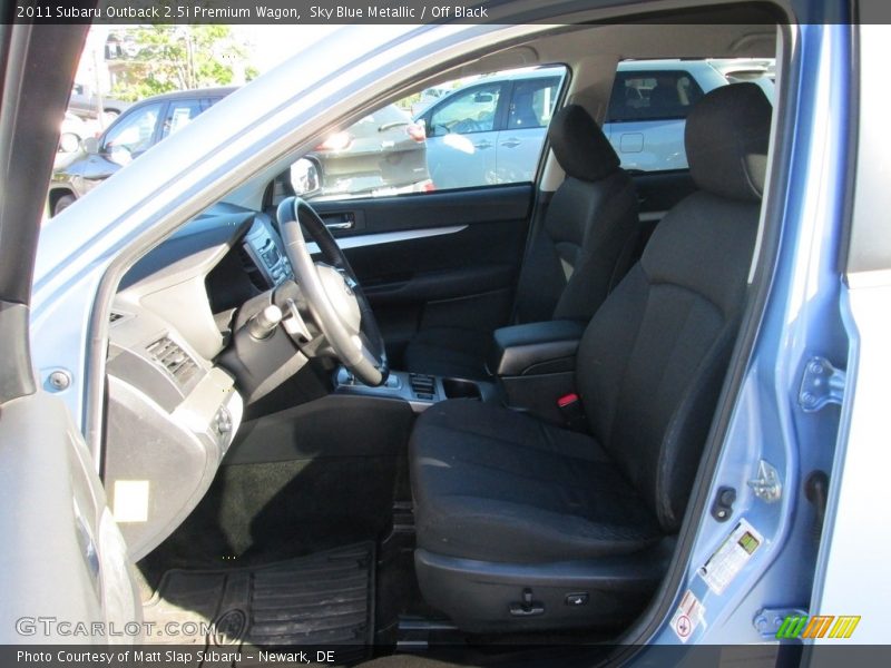 Sky Blue Metallic / Off Black 2011 Subaru Outback 2.5i Premium Wagon