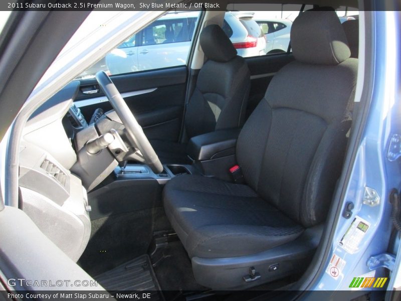 Sky Blue Metallic / Off Black 2011 Subaru Outback 2.5i Premium Wagon