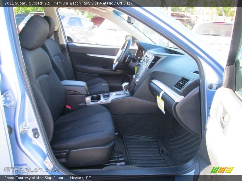 Sky Blue Metallic / Off Black 2011 Subaru Outback 2.5i Premium Wagon