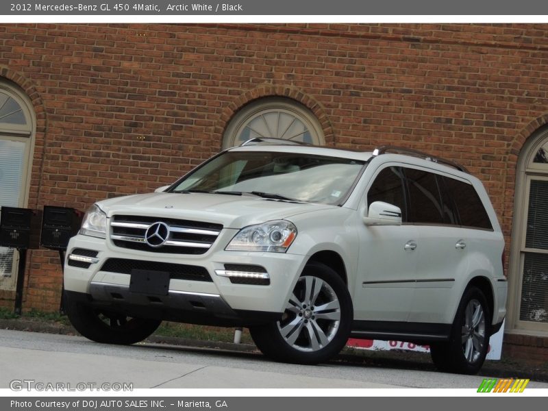 Arctic White / Black 2012 Mercedes-Benz GL 450 4Matic