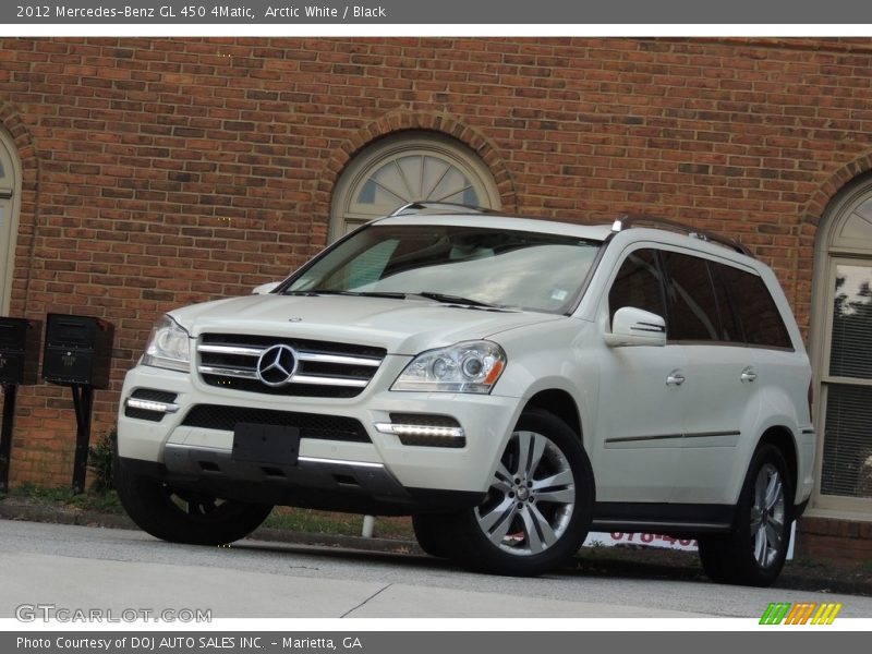 Arctic White / Black 2012 Mercedes-Benz GL 450 4Matic