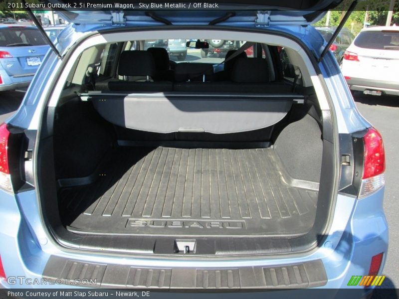 Sky Blue Metallic / Off Black 2011 Subaru Outback 2.5i Premium Wagon