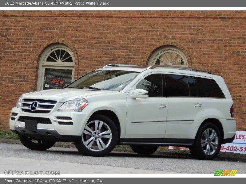 Arctic White / Black 2012 Mercedes-Benz GL 450 4Matic