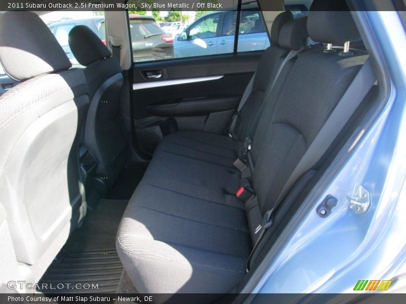 Sky Blue Metallic / Off Black 2011 Subaru Outback 2.5i Premium Wagon