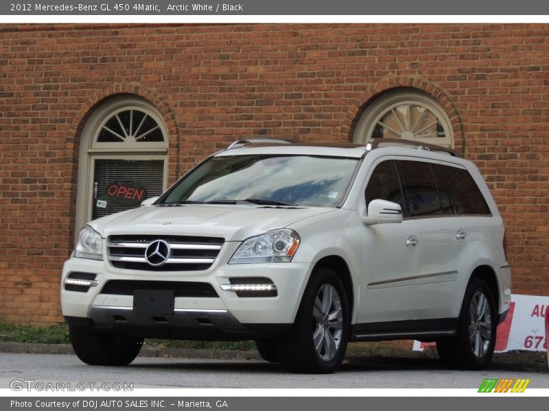 Arctic White / Black 2012 Mercedes-Benz GL 450 4Matic