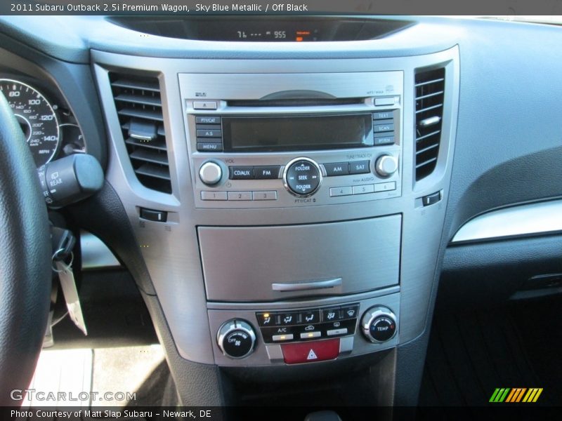 Sky Blue Metallic / Off Black 2011 Subaru Outback 2.5i Premium Wagon