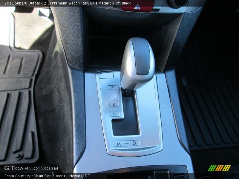 Sky Blue Metallic / Off Black 2011 Subaru Outback 2.5i Premium Wagon