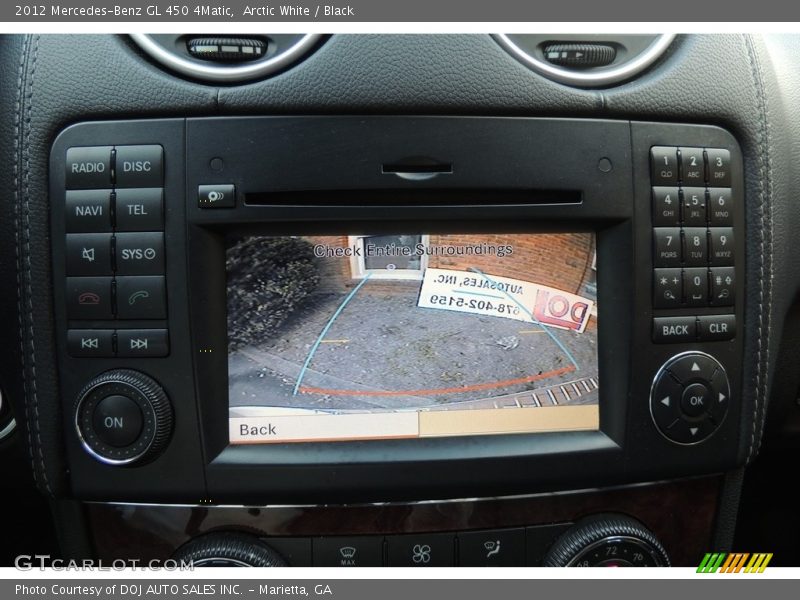 Arctic White / Black 2012 Mercedes-Benz GL 450 4Matic