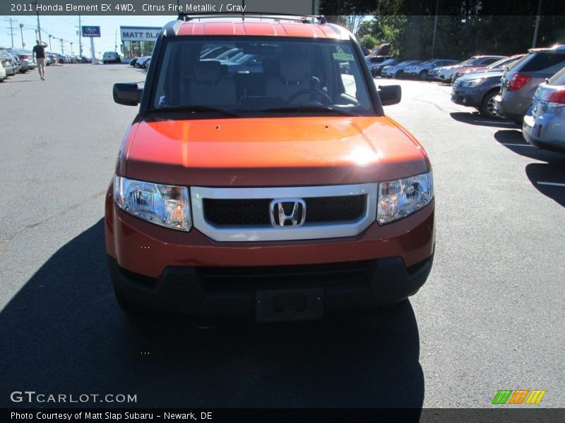 Citrus Fire Metallic / Gray 2011 Honda Element EX 4WD
