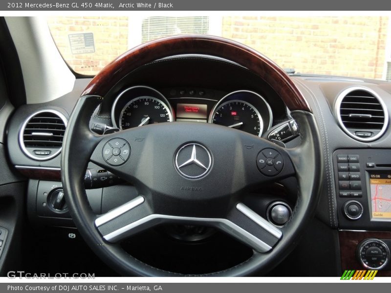 Arctic White / Black 2012 Mercedes-Benz GL 450 4Matic