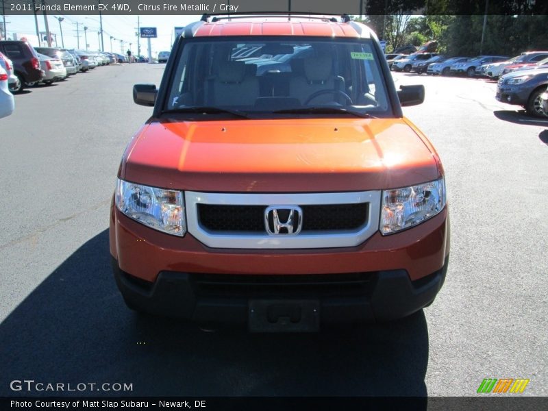Citrus Fire Metallic / Gray 2011 Honda Element EX 4WD