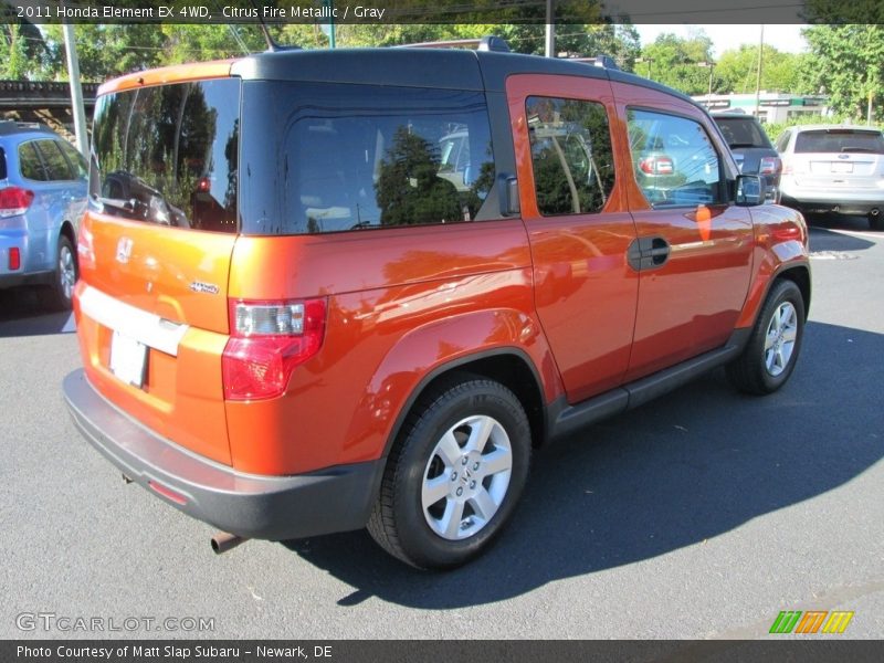 Citrus Fire Metallic / Gray 2011 Honda Element EX 4WD