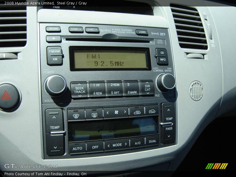 Steel Gray / Gray 2008 Hyundai Azera Limited