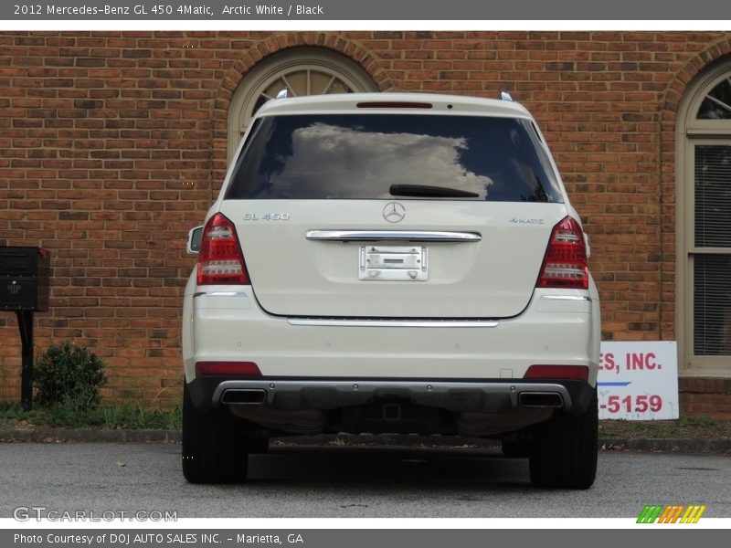 Arctic White / Black 2012 Mercedes-Benz GL 450 4Matic
