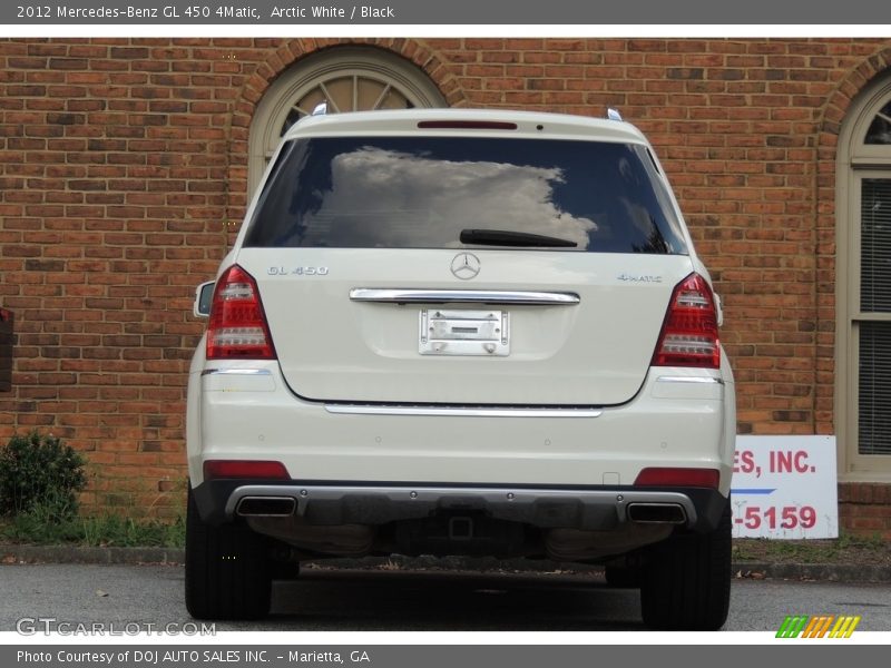 Arctic White / Black 2012 Mercedes-Benz GL 450 4Matic