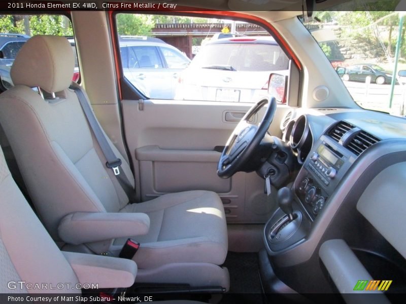 Citrus Fire Metallic / Gray 2011 Honda Element EX 4WD
