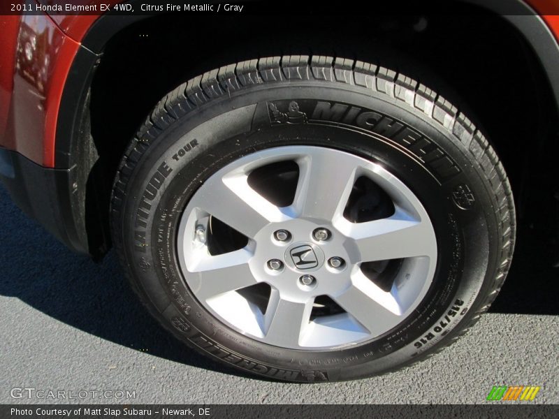 Citrus Fire Metallic / Gray 2011 Honda Element EX 4WD