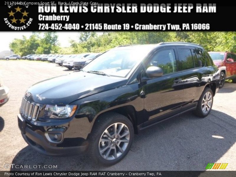 Black / Dark Slate Gray 2017 Jeep Compass Sport SE