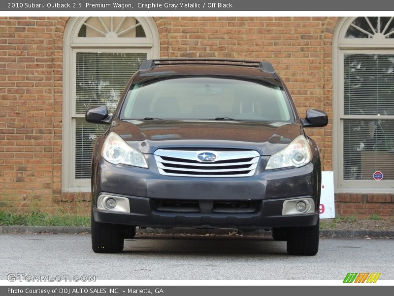 Graphite Gray Metallic / Off Black 2010 Subaru Outback 2.5i Premium Wagon