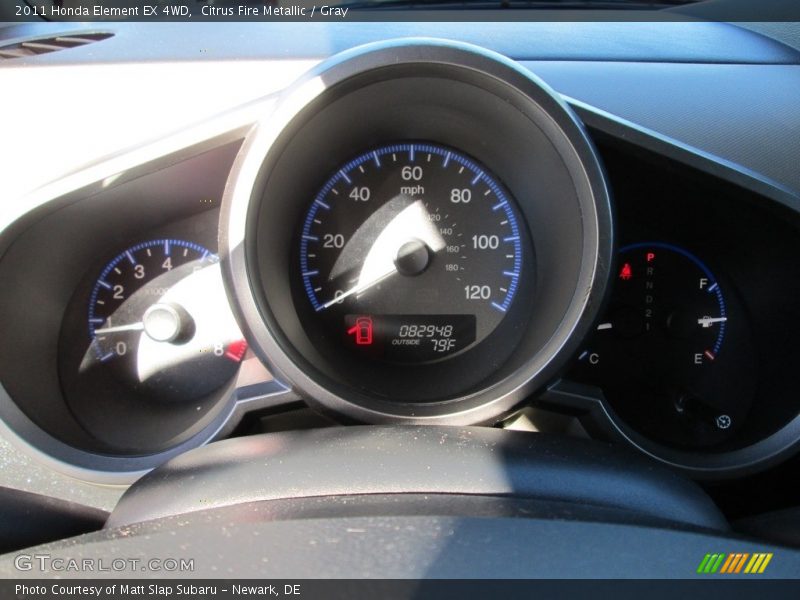 Citrus Fire Metallic / Gray 2011 Honda Element EX 4WD