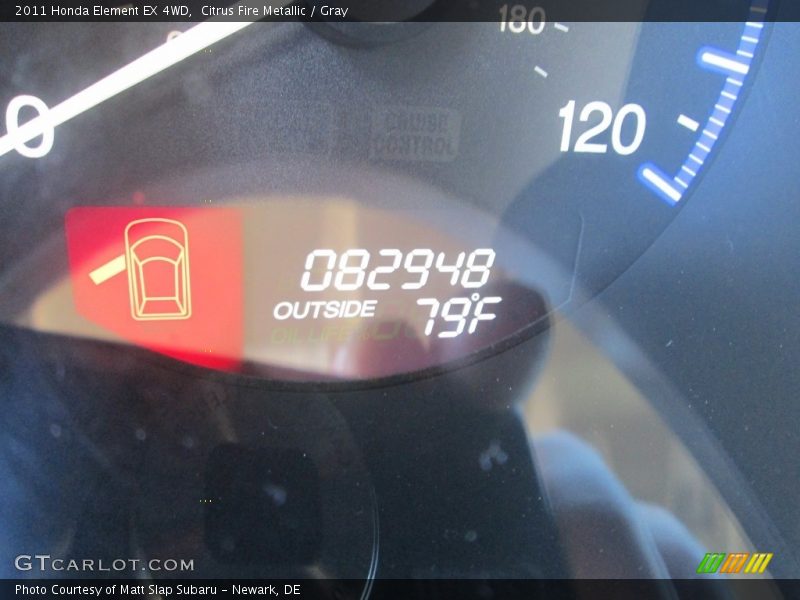 Citrus Fire Metallic / Gray 2011 Honda Element EX 4WD