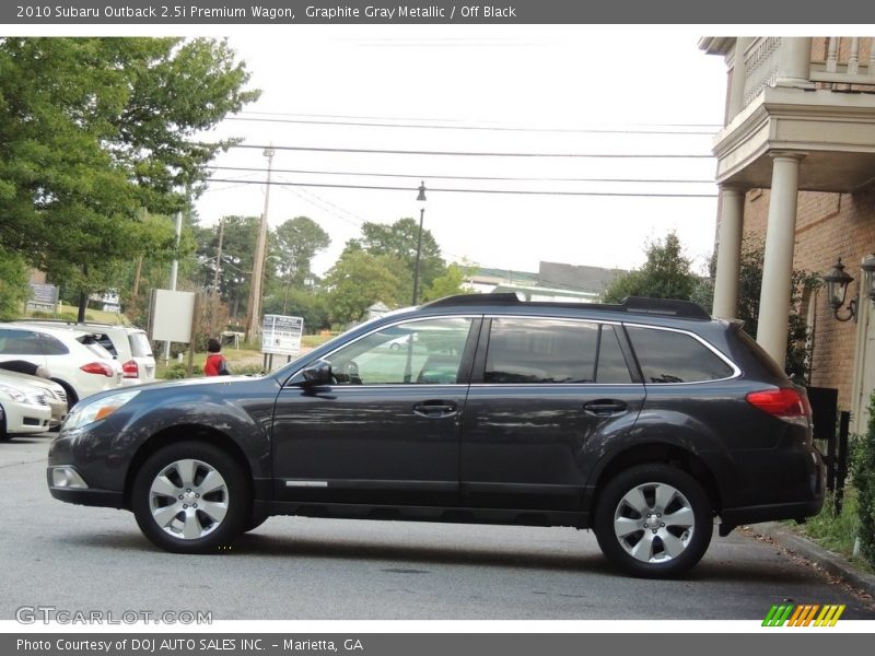 Graphite Gray Metallic / Off Black 2010 Subaru Outback 2.5i Premium Wagon