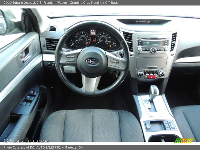 Graphite Gray Metallic / Off Black 2010 Subaru Outback 2.5i Premium Wagon