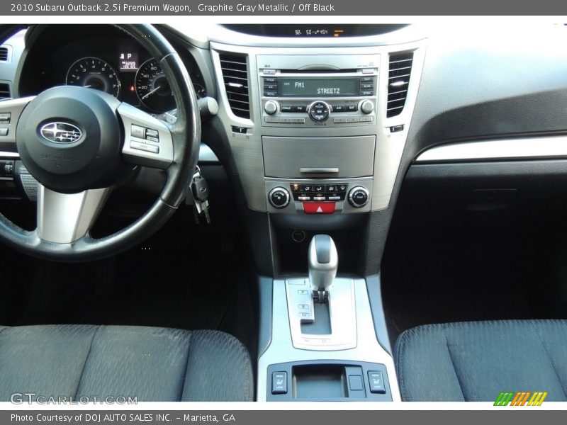 Graphite Gray Metallic / Off Black 2010 Subaru Outback 2.5i Premium Wagon