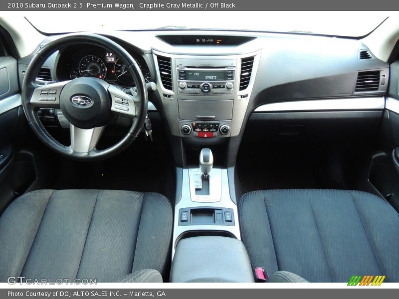 Graphite Gray Metallic / Off Black 2010 Subaru Outback 2.5i Premium Wagon